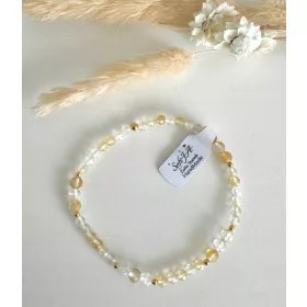  Karkötő természetes citrin kővel