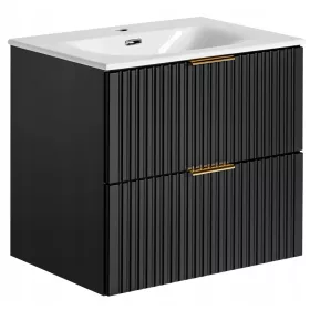  60 cm-es ADEL BLACK szekrény SKY mosdóval