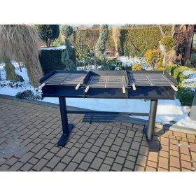  Faszén grill Ipari grill 150 x 49 cm