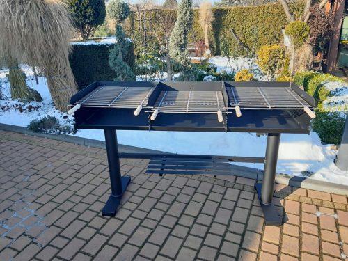  Faszén grill Ipari grill 150 x 49 cm