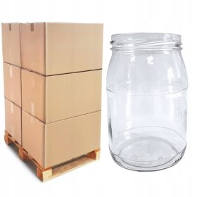    Üvegek mézes befőttekhez 900ml 384db befőttes uborkához 1200g FÉL RAKLAP b/z