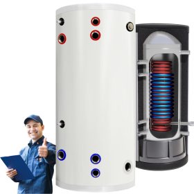    Hőszivattyús kazán két tech-rendszerű hőcserélővel, 300 l