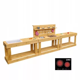    Sárkonyha tartozékokkal, elektromos főzőlap mega garnitúra + ingyen, buli