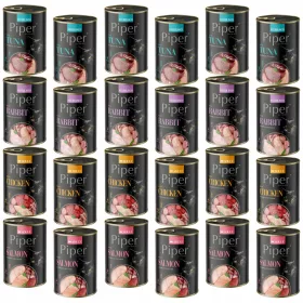    PIPER Dolina Noteci nedves macskaeledel, ízkeverék, 24 x 400g, gabonamentes