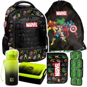    Avengers Paso többrekeszes iskolai hátizsák fekete, Piros árnyalatai, Kék árnyalatai, Zöld árnyalatai, Többszínű 19 l + 4 egyéb termék