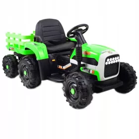    SZUPERGYORS AKKUMULÁTOROS TRAKTOR PÓTfutóval, PUHA KEREKEKKEL, PUHA ÜLÉSEK