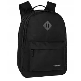    CoolPack többrekeszes iskolai hátizsák, fekete, Sárga és arany árnyalatú, 27 l