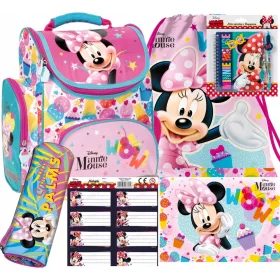    6AZ 1-BEN ISKOLAI HÁTIZSÁK MINNIE MOUSE CERUZATOK TÁSKA DERFORM matricák