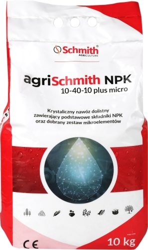  Lombtrágya zöldségekhez, gyümölcsökhöz, gabonafélékhez agriSchmith 10-40-10 a' 10 kg