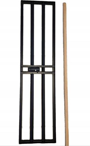  Hosszú, KÉZI TEREPSZINTESÍTŐ vízszintes vízszintes gereblye 120 cm HOSSZÚ TENGELY 195 cm