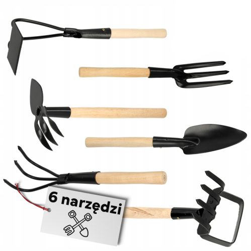  KERTI SZERSZÁM SZETT mini 6 DB KAPAKARM GYOMVILLA
