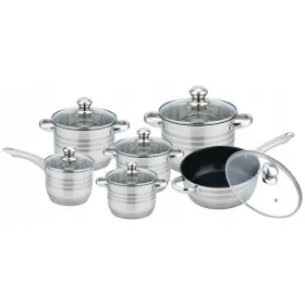  Elitehoff edénykészlet, rozsdamentes acél, 12 db.