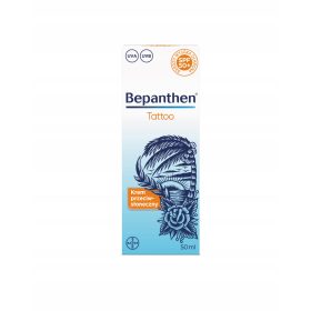    Bepanthen Tattoo SPF50+, fényvédő tetovált bőrre, 50 ml