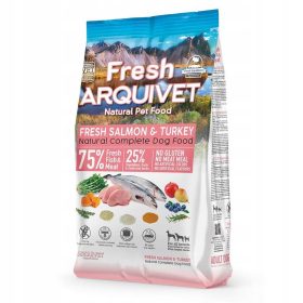    ARQUIVET FRESH Félnedves kutyaeledel lazac pulykával 2,5 kg