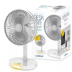 CSENDES ASZTALI VENTILÁTOR + LÁMPA + AKKUMULÁTOR