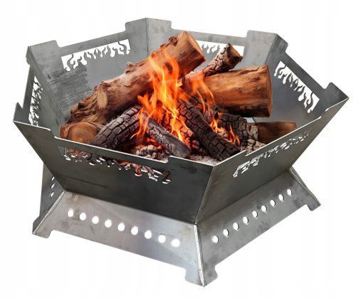  Kerti tűzrakó gödör XXL nagy 104cm-es tábortűz grill bogrács acélhoz