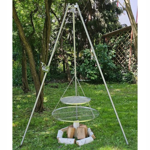  Rozsdamentes acél állványrács 250cm + 2 rács 80 és 50cm + orsó LUX készlet
