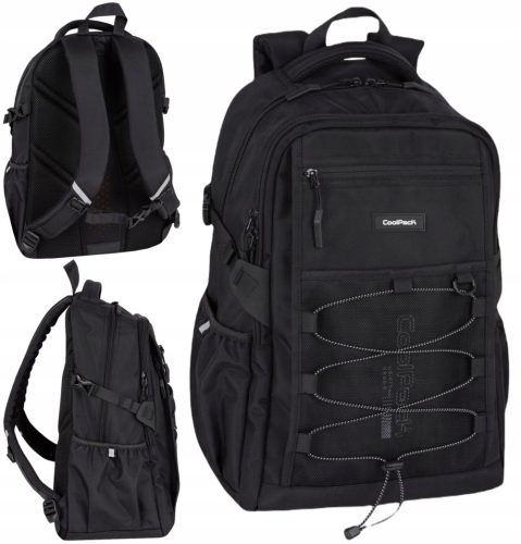  CoolPack többrekeszes iskolai hátizsák, fekete