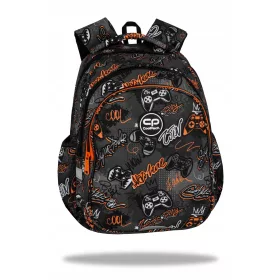  CoolPack többrekeszes iskolai hátizsák, fekete, 19 éves