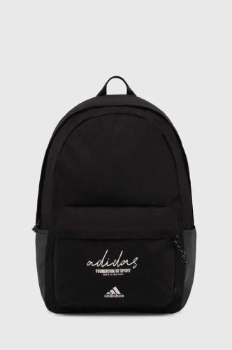  Adidas egyrekeszes iskolai hátizsák, fekete