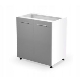    Halmar fehér konyhaszekrény 52 x 80 x 82 cm, előlap színe: szürke