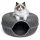  LED CAT ALAGULAT KEREK FÁNKHÁZ 60 CM SÖTÉTSZÜRKE