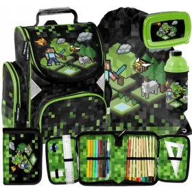    MINECRAFT ISKOLAI ISKOLAI JÁTÉK PIXEL MINECRAFT ISKOLATASÁK 5 DARASZOS