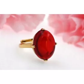  BALTI BOROSTYÁN gyűrű, ARANYOZOTT 925 EZÜST