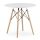 ModernHome asztal 51997090 kerek 80 x 80 x 75,5 cm fehér