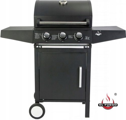  GÁZKERTI GRILL EL FUEGO SAN ANGELO 8,4kW! + CSÖKKENTŐ TÖMLŐVEL!