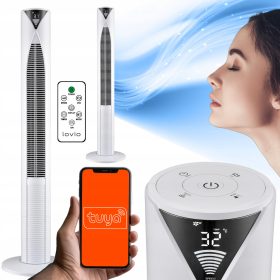    Oszlopventilátor LOVIO oszlopventilátor AirWave PRO fehér padlóoszlopos ventilátor