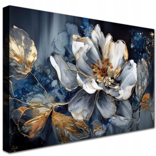  Vászonfestmény GLAMUR FLOWER Modern falra 120x80 a nappaliba