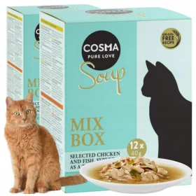    Cosma Soup 12 x 40g Ízek keveréke gabonamentes húslevesben