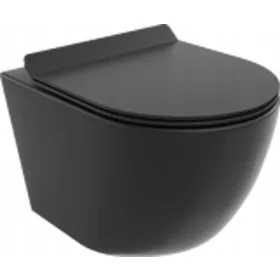    TÁL AGYMENTES WC-TÁL 49 cm + SLIM FEKETE Szőnyeg SZABADON ESŐ TÁSZLA