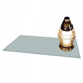    TEMETŐ állvány gyertyáknak, virágoknak, 52x35, átlátszó, EMLÉKMŰ-nek