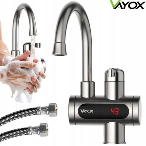 AZONNALI VÍZMELEGÍTŐ ELEKTROMOS ACÉL KIJELZŐ 3000W VAYOX CSAP