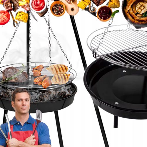  GRILL ÁLLVÁNY KANDALLÓ 2 az 1-ben Kert NAGY LAKÓ