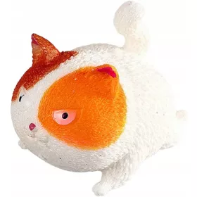  Kawaii Mochi Animal Toys: Soft Angry Cat alakú labda