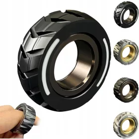    Kétfunkciós, rozsdamentes acél gumiabroncs fidget gyűrű,