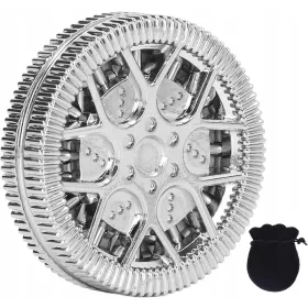    Fém fém csúszka Fidget Hollow Hub Minta ADHD Haptic Hordozható