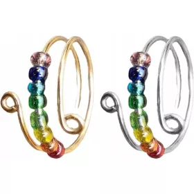    Rainbow Fidget Beads Stressz-szorongás nőknek Állítható ékszerek
