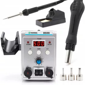   2 az 1-ben forrasztópáka (meleg levegő és hegy) Techrebal 8586 760 W