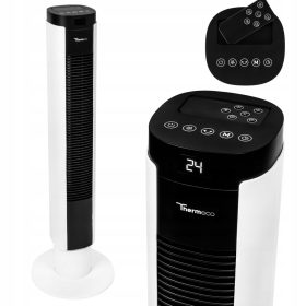    Thermeco oszlopventilátor Oszlopventilátor távirányítóval állva TFH01 50W fehér