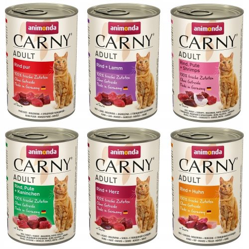  ANIMONDA Carny Adult macskáknak, ízkeverék 12x400g