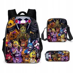    FNAF ISKOLAI SZETT HÁTIZSÁK A4-ES TÁSKA TOLLALTOK Kiváló minőség