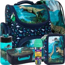    ISKOLATA TÁSKA FIÚNEK ERGONÓMIKUS DERFORM JUNGLE DINOSAURUSZOKNAK