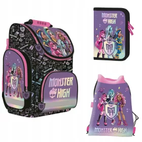    MONSTER HIGH ST EGYREKESZES ISKOLAI TÁSKA. MAJEWSKI + 2 egyéb termék