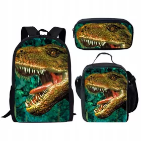    JURASSIC PARK VILÁG ISKOLA KÉSZLET HÁTIZSÁK A4-ES TÁSKA TOLLALTOK kiváló minőség