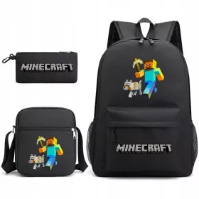    Minecraft ISKOLAI SZETT HÁTIZSÁK TÁSKA TOLLÁRTÁK Kiváló minőség