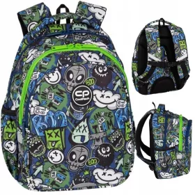    Háromrekeszes iskolai hátizsák 21L Coolpack Jerry MONSTER TEAM